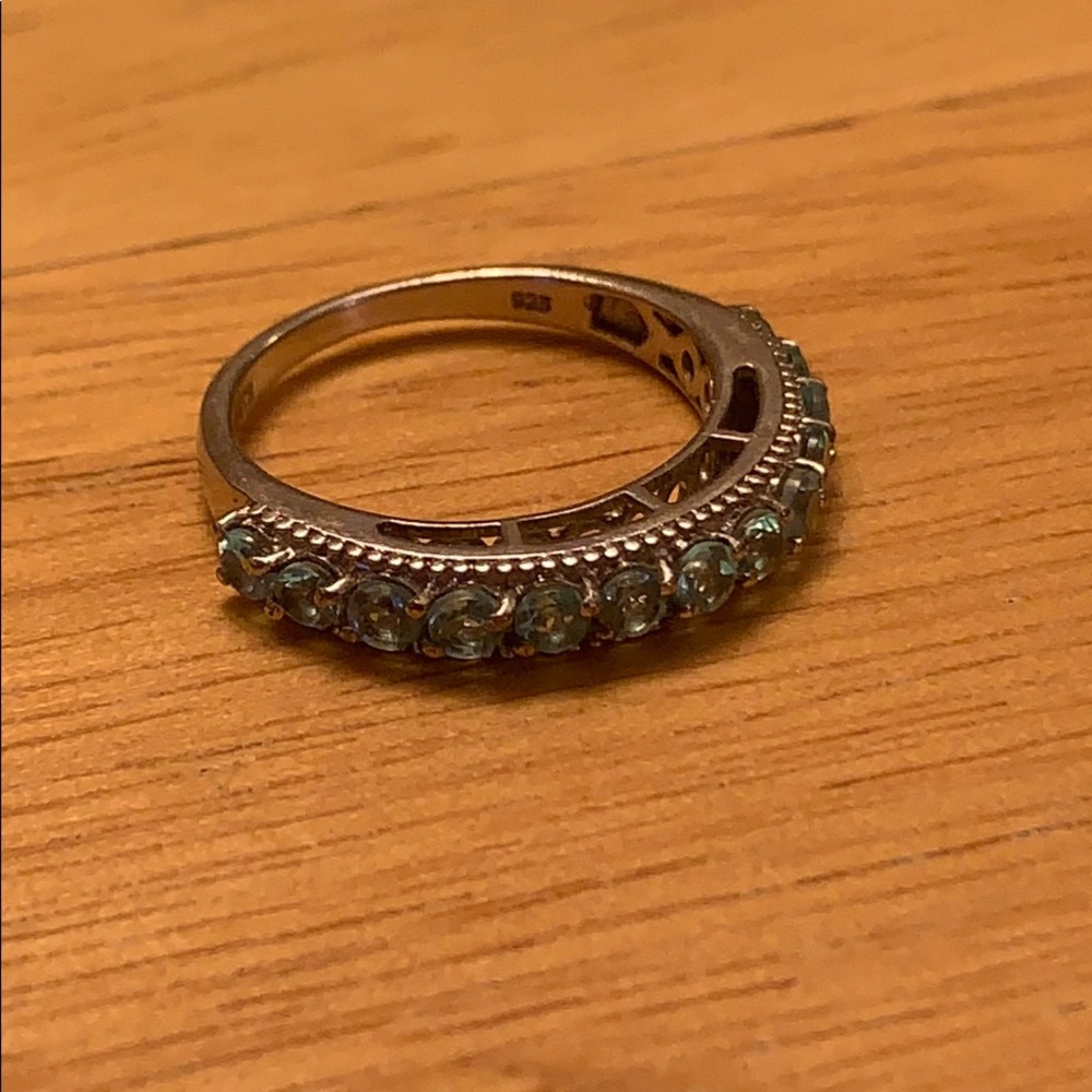 Aqua stone ring - Picture 3 of 4